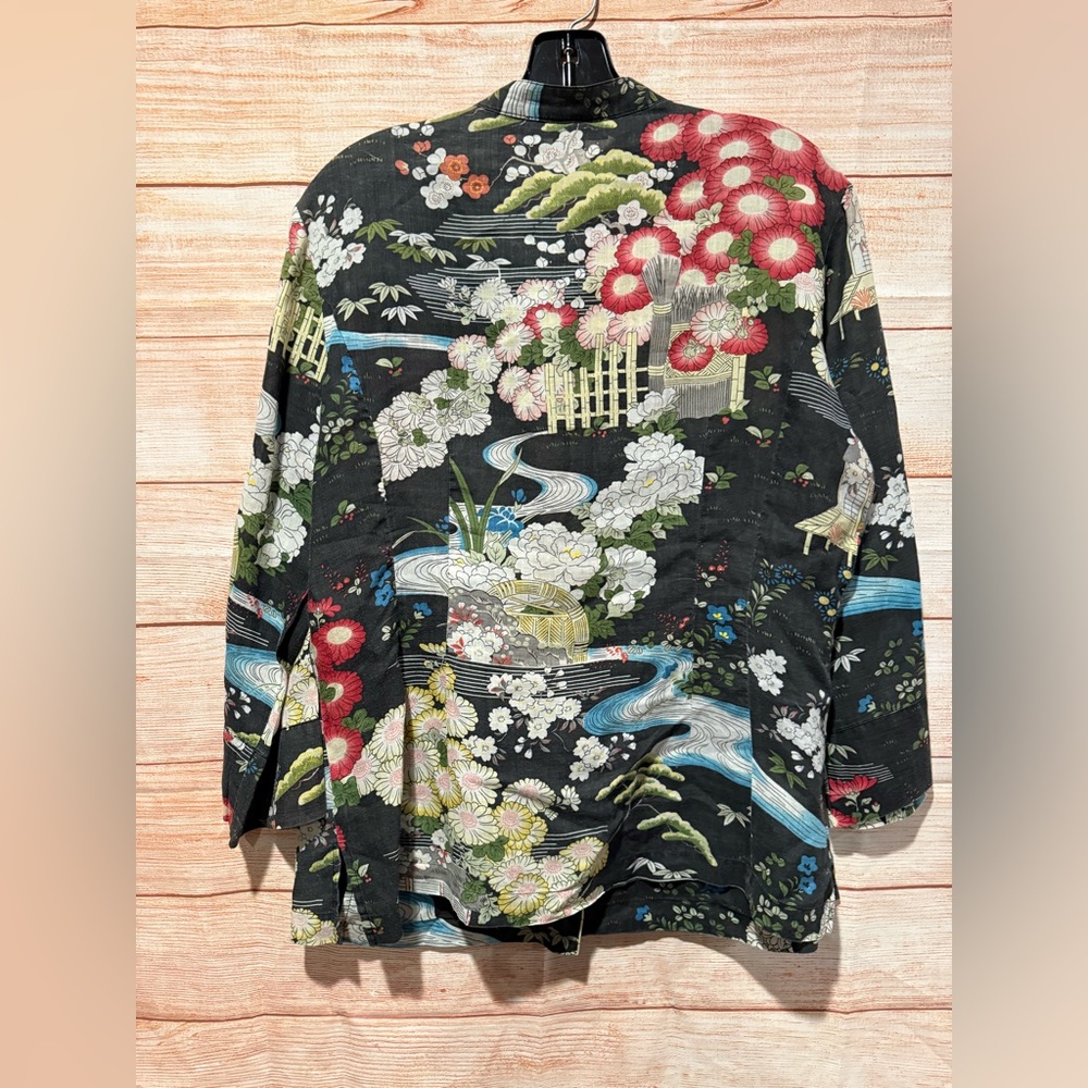 Citron Black Multicolor Floral Women's Jacket - Picture 5 of 5